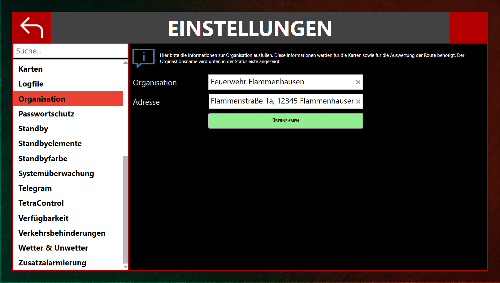 EinsatzMonitor Organisation